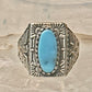 Phoenix ring Navajo turquoise mudman sun size 10 Sterling silver women men
