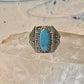 Phoenix ring Navajo turquoise mudman sun size 10 Sterling silver women men