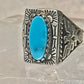 Phoenix ring Navajo turquoise mudman sun size 10 Sterling silver women men