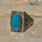Phoenix ring Navajo turquoise mudman sun size 10 Sterling silver women men