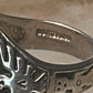 Phoenix ring Navajo turquoise mudman sun size 10 Sterling silver women men