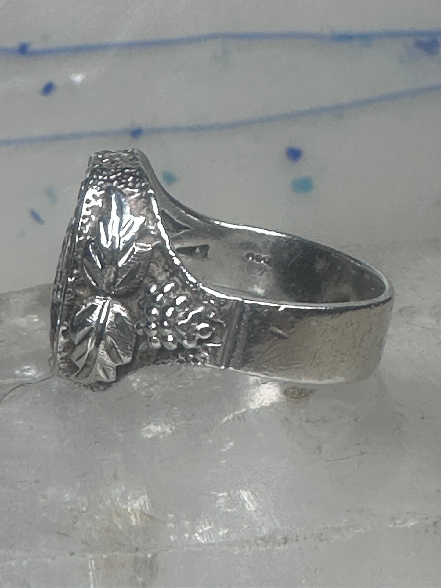 Duck Black Hills Gold ring Onyx size 10.75 sterling silver women men