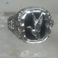 Duck Black Hills Gold ring Onyx size 10.75 sterling silver women men