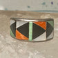 Zuni ring turquoise mop coral band turquoise size 5 sterling silver women girls