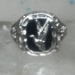 Duck Black Hills Gold ring Onyx size 10.75 sterling silver women men