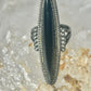 Long Onyx Ring southwest size 4.75 sterling silver women