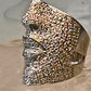 Sonia Bitton ring Face band CZ size 4.50 pinky Sterling silver women