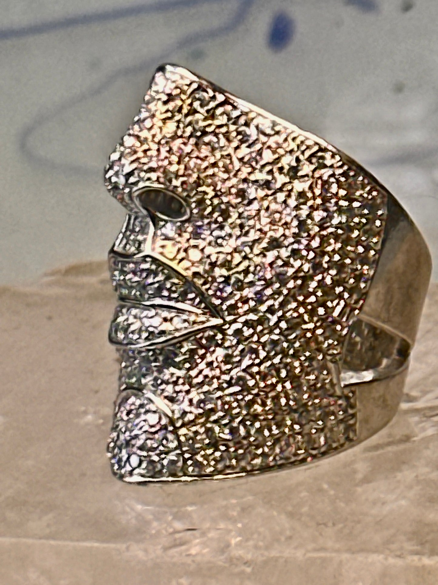 Sonia Bitton ring Face band CZ size 4.50 pinky Sterling silver women
