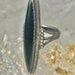 Long Onyx Ring southwest size 4.75 sterling silver women