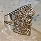 Sonia Bitton ring Face band CZ size 4.50 pinky Sterling silver women
