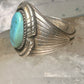 Navajo ring turquoise size 12.75 sterling silver women men