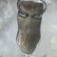 Long Kachina ring Navajo 6.75 turquoise coral chip shield sterling silver women