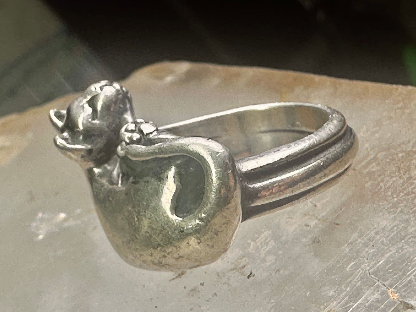 James Yesberger ring cat band size 5.25 sterling silver women girls