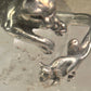 Cat and Mouse ring cat band size 8 sterling silver women girls