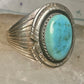 Navajo ring turquoise size 12.75 sterling silver women men