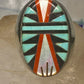 Zuni ring turquoise coral MOP onyx size 9.75 sterling silver women men