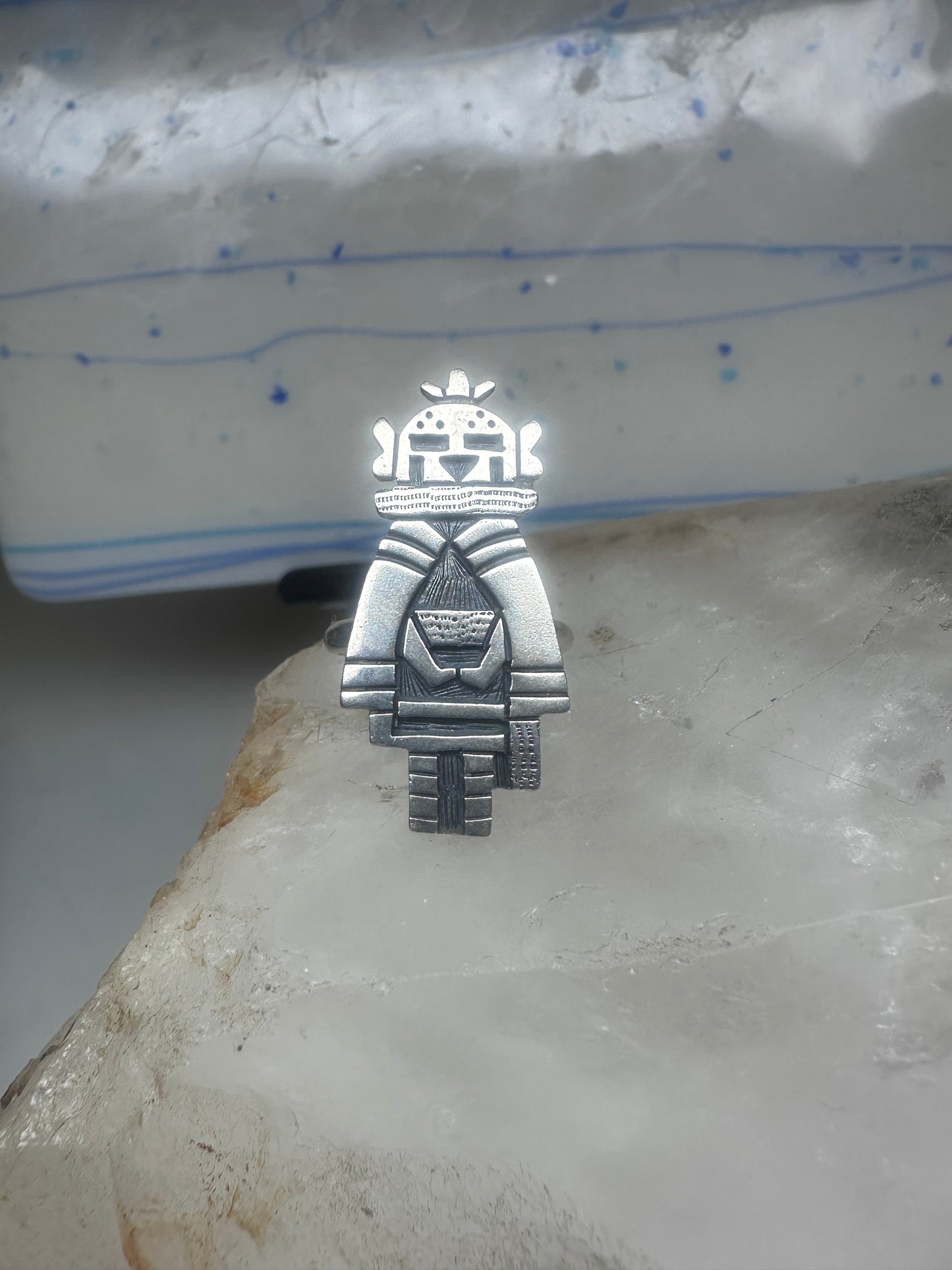 Kachina ring 6.25 Marcus Lomayestewa sterling silver women