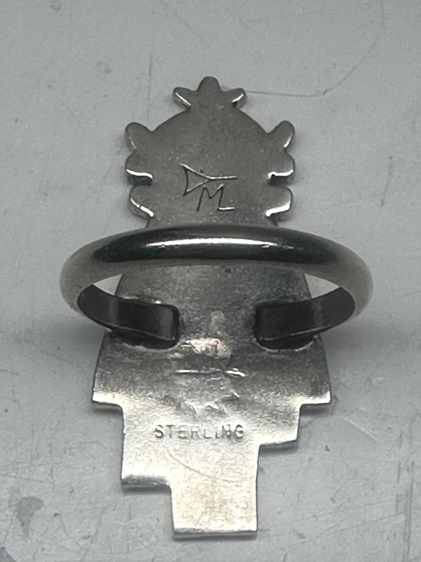 Kachina ring 6.25 Marcus Lomayestewa sterling silver women