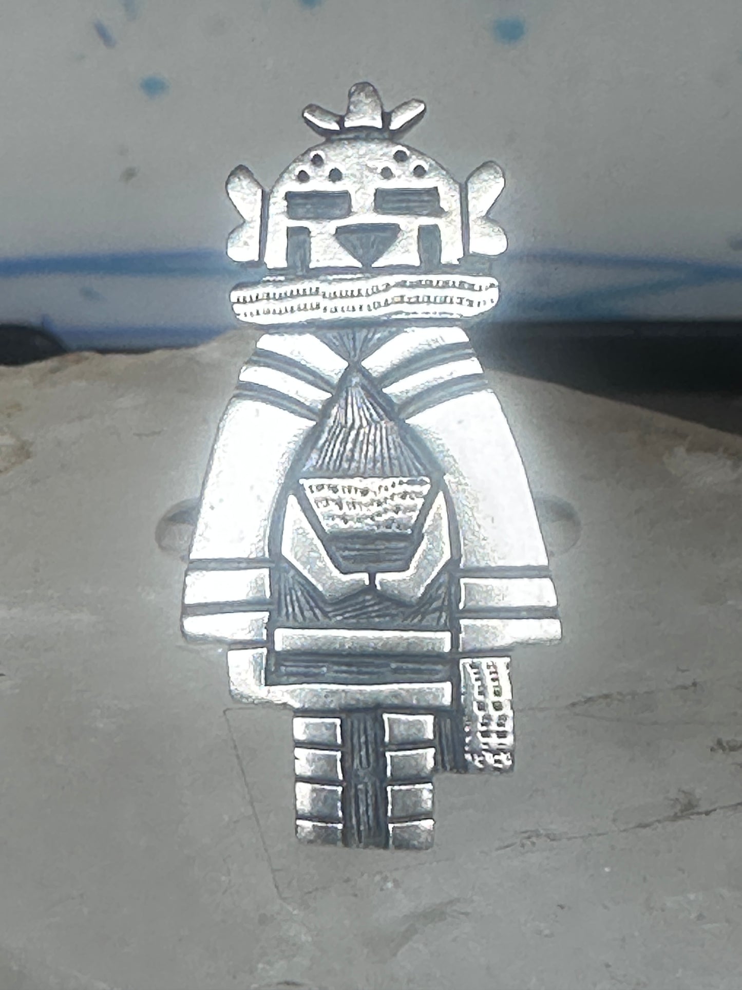 Kachina ring 6.25 Marcus Lomayestewa sterling silver women