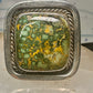 Navajo ring turquoise size 14.7 sterling silver stampings women men