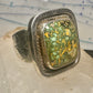 Navajo ring turquoise size 14.7 sterling silver stampings women men
