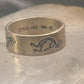 Kokopelli ring fertility southwest band size 4.50 pinky sterling silver women&nbsp;