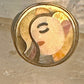 Eric Grossbardt face ring size 5 mop spiny oyster sterling silver detailed w18K women