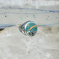 Phoenix Rainbow ring 10.5 turquoise coral seagull mountain sterling silver men women