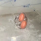 Art Deco ring Floral ring pinky size 4.75 sterling silver women