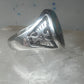 Phoenix Rainbow ring 10.5 turquoise coral seagull mountain sterling silver men women