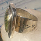 Navajo ring turquoise size 14.7 sterling silver stampings women men