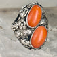 Art Deco ring Floral ring pinky size 4.75 sterling silver women