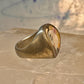 Eric Grossbardt face ring size 5 mop spiny oyster sterling silver detailed w18K women