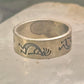 Kokopelli ring fertility southwest band size 4.50 pinky sterling silver women&nbsp;