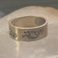 Kokopelli ring fertility southwest band size 4.50 pinky sterling silver women&nbsp;