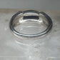 Vintage Signed FAS Deep Blue Inlay Band Ring Sterling Silver - Size 6.5