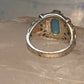 Black Hills Gold ring leaves turquoise band ring size 5.75 Sterling silver women