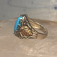 Black Hills Gold ring leaves turquoise band ring size 5.75 Sterling silver women