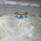 Turquoise Spinner ring size 11.50 wedding band mop terling silver women men