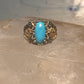 Black Hills Gold ring leaves turquoise band ring size 5.75 Sterling silver women
