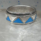Turquoise Spinner ring size 11.50 wedding band mop terling silver women men