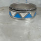Turquoise Spinner ring size 11.50 wedding band mop terling silver women men