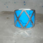 Turquoise ring size 5.25 cigar band sterling silver women