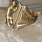 Lizard ring reptile band size 9.75 sterling silver women men