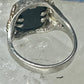 Black Hills Gold Ring onyx horse leaves cowgirl band sterling silver size 6 women