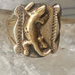 Lizard ring reptile band size 9.75 sterling silver women men