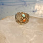 Eagle ring Navajo turquoise coral size 12.50 Sterling silver women men