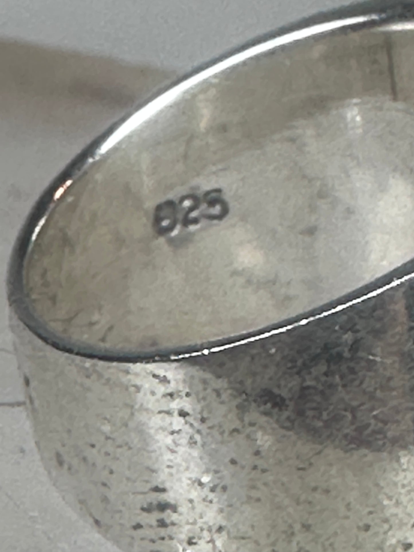 Turquoise ring size 5.25 cigar band sterling silver women