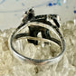 Frog ring Enamel size 5.50 pinky sterling silver women girls