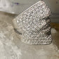 Sonia Bitton ring face pinky CZ band size 4.50 sterling silver women